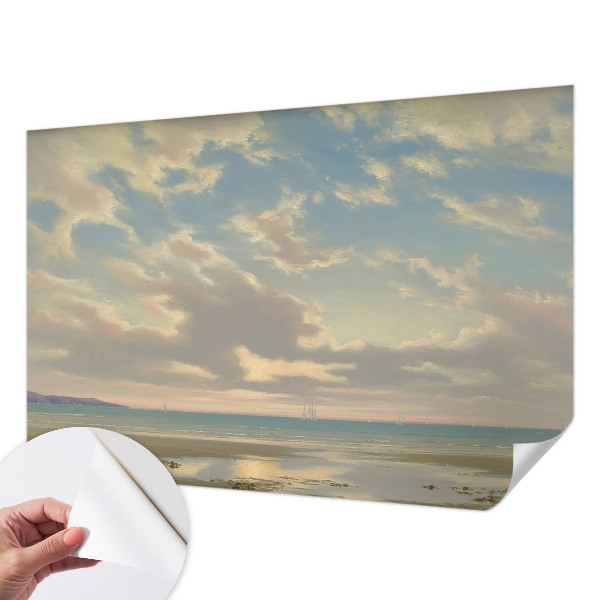 3D fototapeta s prikazom mirne obale
