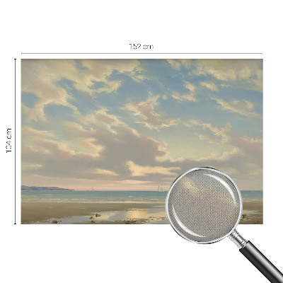 3D fototapeta s prikazom mirne obale