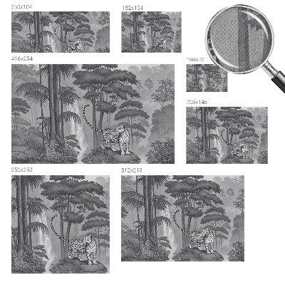 Samolepilna fototapeta z motivom tropske džungle