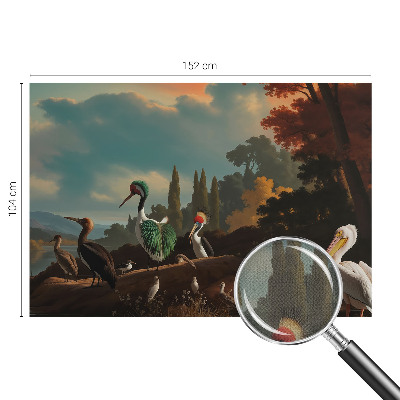 Samolepilna fototapeta za dnevno sobo Slikovite ptice