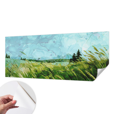 Samolepilna fototapeta za dnevno sobo Zelene pokrajine