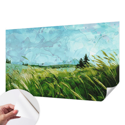 Samolepilna fototapeta za dnevno sobo Zelene pokrajine