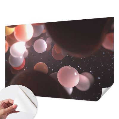 3D fototapeta z motivom vesoljskih krogel