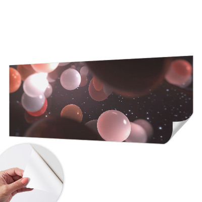 3D fototapeta z motivom vesoljskih krogel
