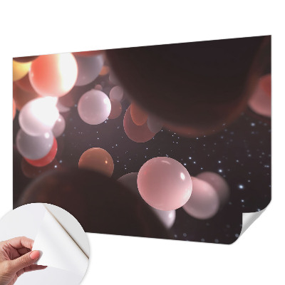 3D fototapeta z motivom vesoljskih krogel