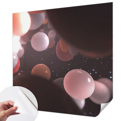 3D fototapeta z motivom vesoljskih krogel
