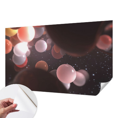 3D fototapeta z motivom vesoljskih krogel