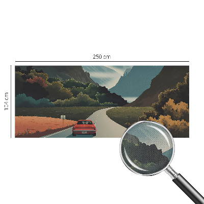 Samolepilna fototapeta za dnevno sobo Gorska pustolovščina