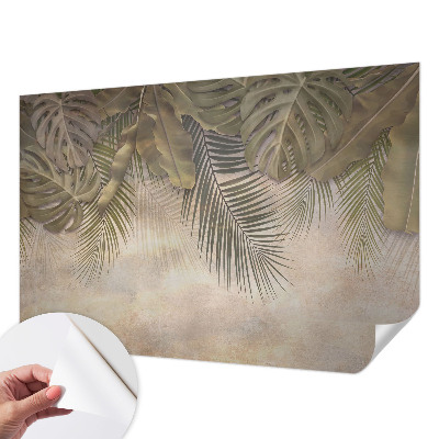 3D fototapeta s tropskim vzorcem listov
