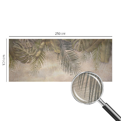 3D fototapeta s tropskim vzorcem listov