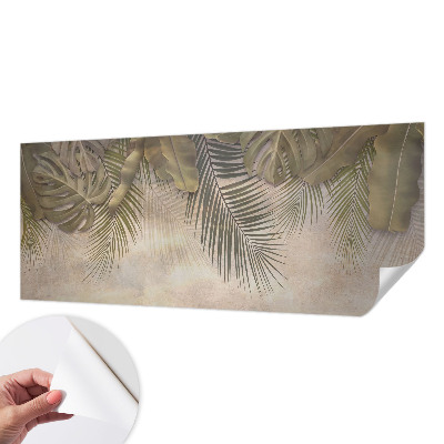 3D fototapeta s tropskim vzorcem listov