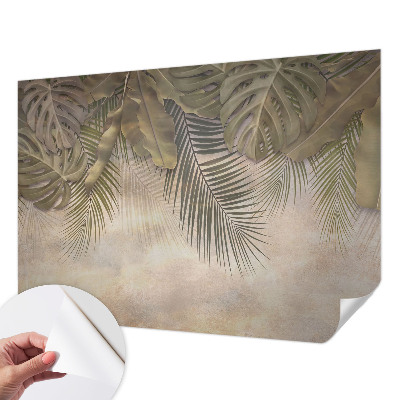 3D fototapeta s tropskim vzorcem listov