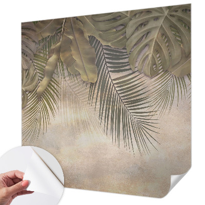 3D fototapeta s tropskim vzorcem listov