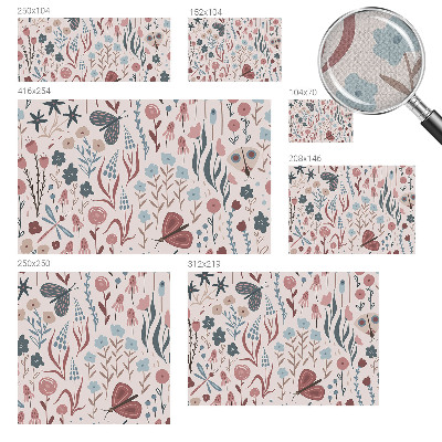 Samolepilna fototapeta za spalnico Rože insekti