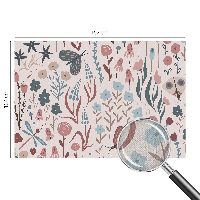 Samolepilna fototapeta za spalnico Rože insekti