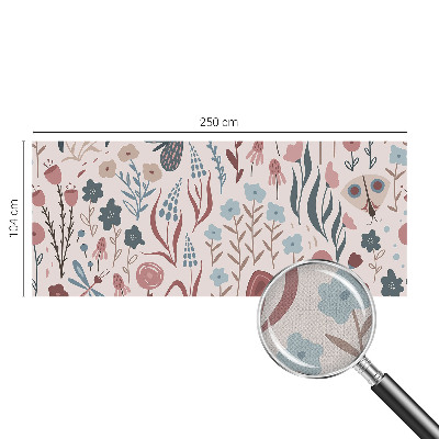 Samolepilna fototapeta za spalnico Rože insekti