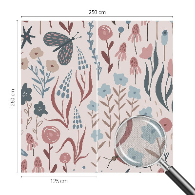 Samolepilna fototapeta za spalnico Rože insekti