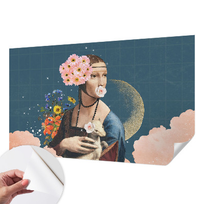 Samolepilna fototapeta za dnevno sobo Cvetlična eleganca
