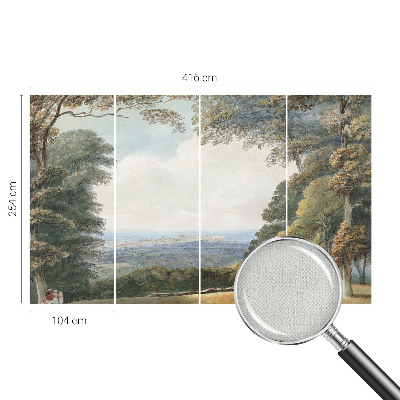 3D fototapeta Gozdnata pokrajina