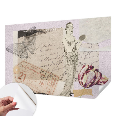 Fototapeta za otroško sobo Nostalgični kolaž