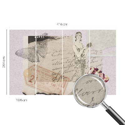 Fototapeta za otroško sobo Nostalgični kolaž