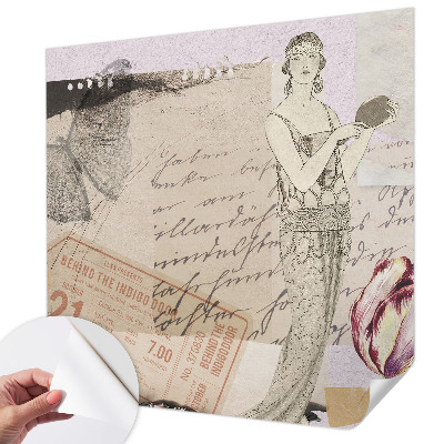 Fototapeta za otroško sobo Nostalgični kolaž