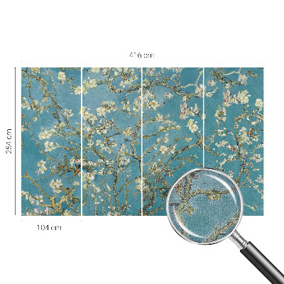 Samolepilna fototapeta za spalnico Cvetoče veje