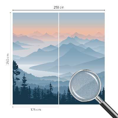 Samolepilna fototapeta z motivom gorske panorame