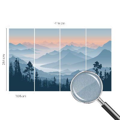 Samolepilna fototapeta z motivom gorske panorame