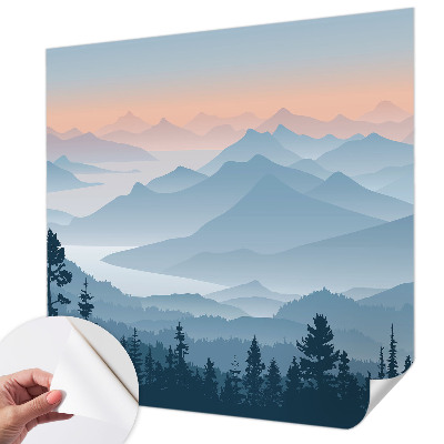Samolepilna fototapeta z motivom gorske panorame