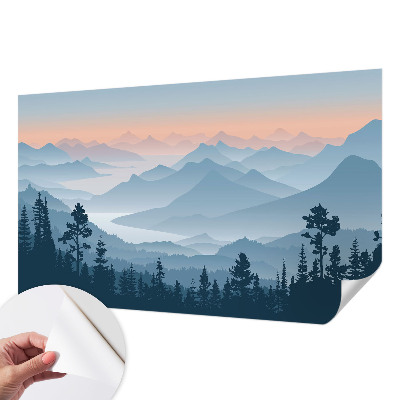 Samolepilna fototapeta z motivom gorske panorame