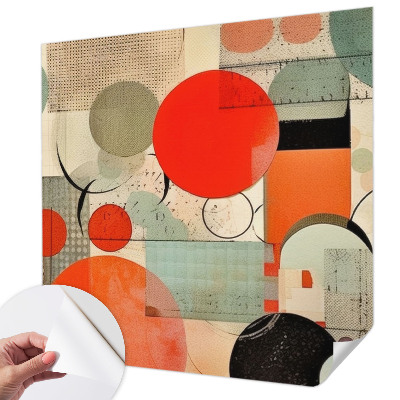 Samolepilna fototapeta za dnevno sobo Barvita abstrakcija