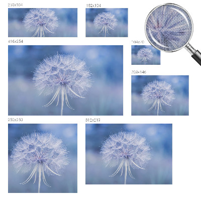 3D fototapeta z motivom modre poslastice