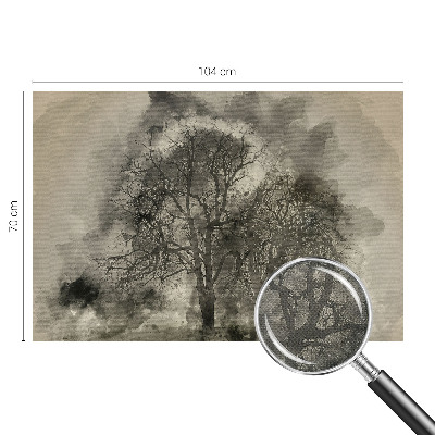 Samolepilna fototapeta za dnevno sobo Skrivnostna drevesa