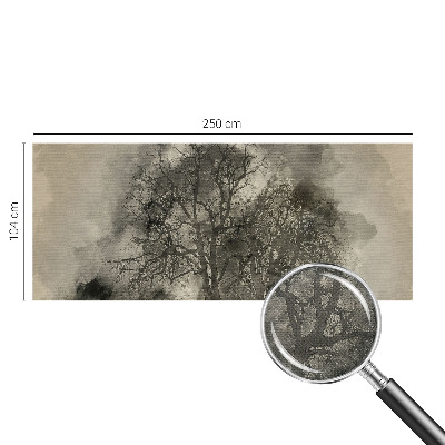 Samolepilna fototapeta za dnevno sobo s motivom skrivnostnih dreves