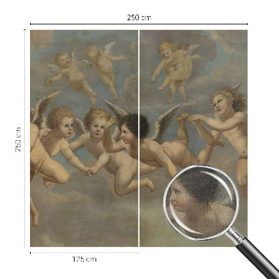 Samolepilna fototapeta za spalnico z motivom angelskih figur