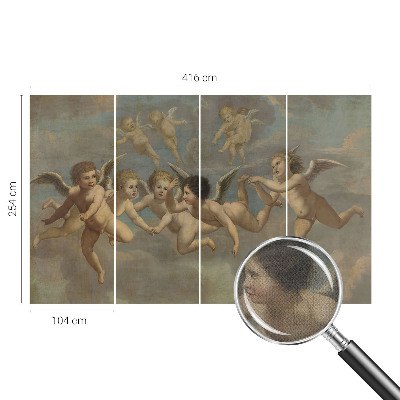 Samolepilna fototapeta za spalnico z motivom angelskih figur