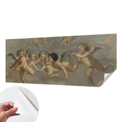 Samolepilna fototapeta za spalnico z motivom angelskih figur