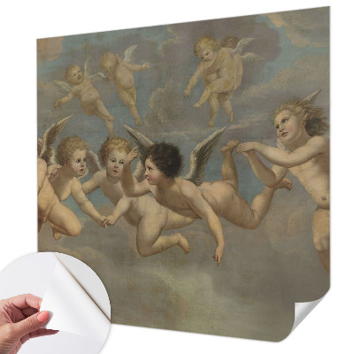Samolepilna fototapeta za spalnico z motivom angelskih figur