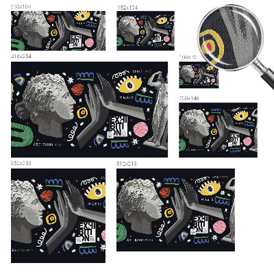 3D fototapeta Barvita razstava