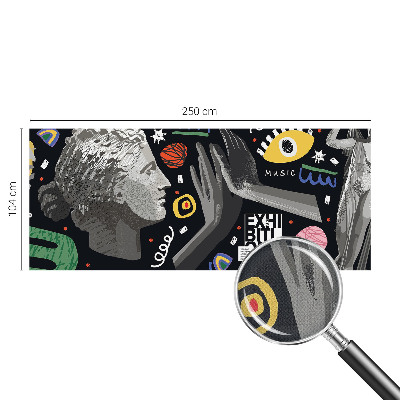 3D fototapeta z barvitim razstavnim motivom
