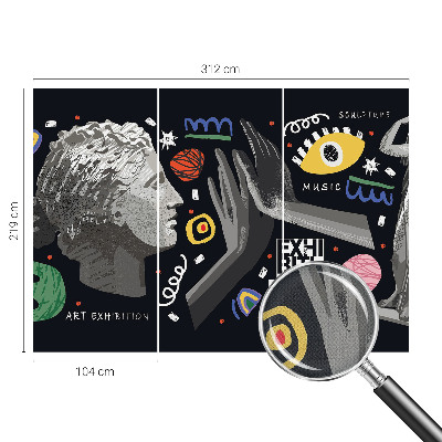 3D fototapeta Barvita razstava