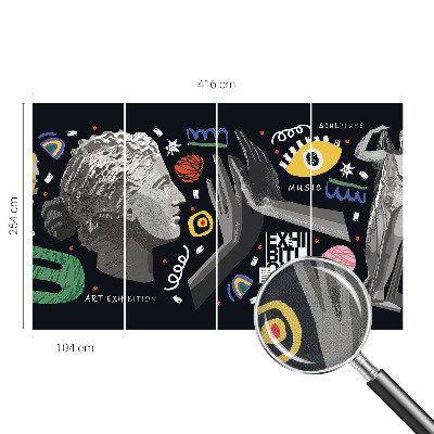 3D fototapeta Barvita razstava