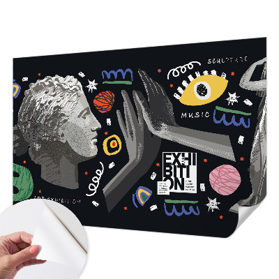 3D fototapeta z barvitim razstavnim motivom