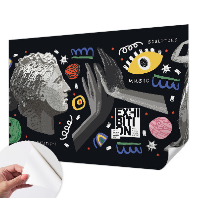 3D fototapeta z barvitim razstavnim motivom