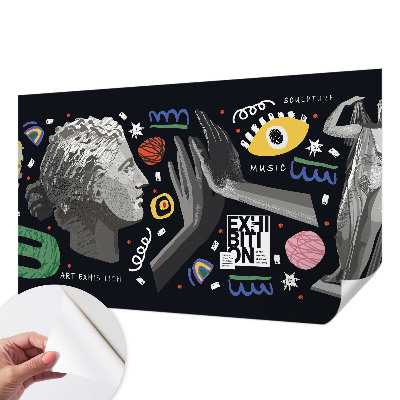 3D fototapeta z barvitim razstavnim motivom