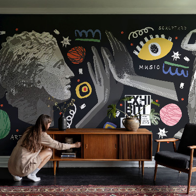 3D fototapeta Barvita razstava