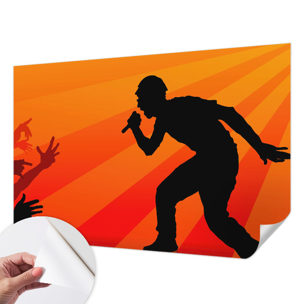 Samolepilna fototapeta za dnevno sobo Ritmični prizor