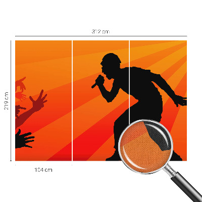 Samolepilna fototapeta za dnevno sobo Ritmični prizor