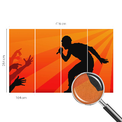 Samolepilna fototapeta za dnevno sobo Ritmični prizor